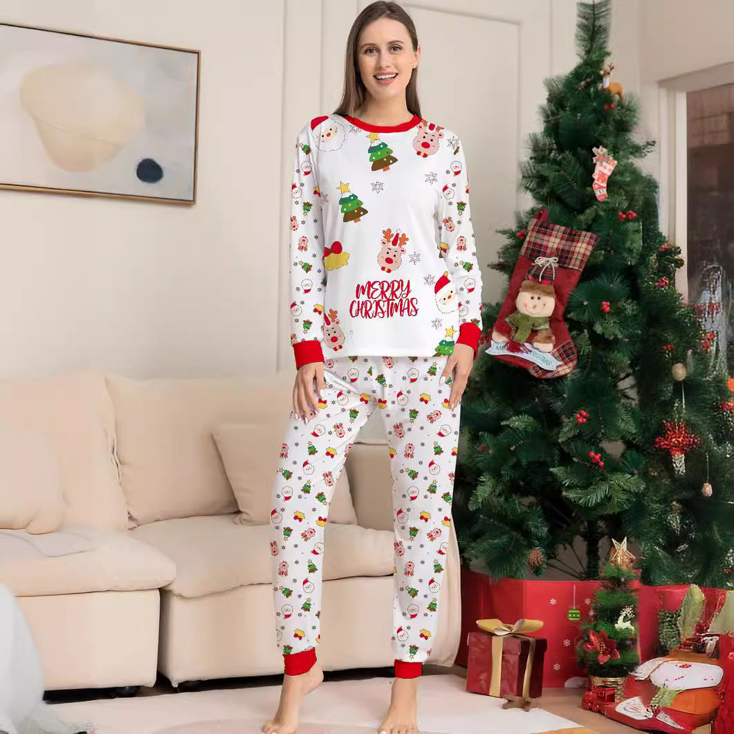 Weihnachts-Schlafanzug-Set für Familien mit Tannenbaum-Motiv