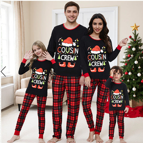 Weihnachts-Pyjama-Set für die Familie aus Baumwolle