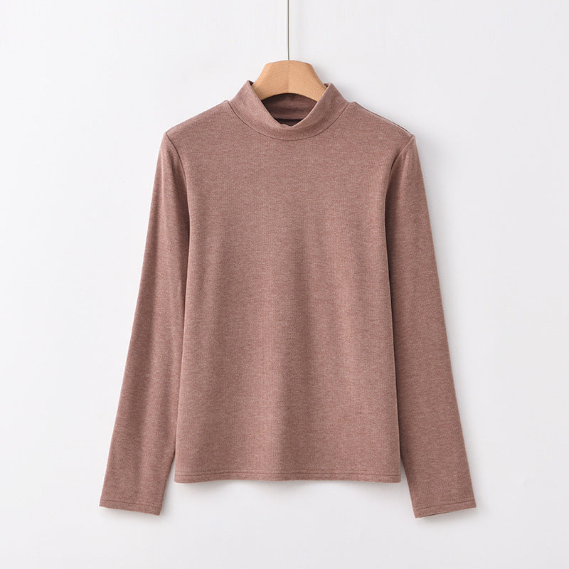 Wärmender Strickpullover mit Stehkragen