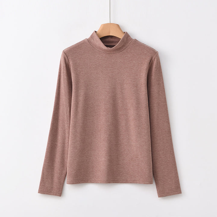 Wärmender Strickpullover mit Stehkragen