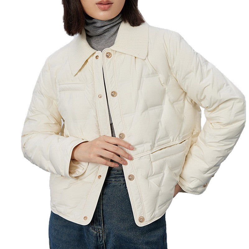 Leichte, kurze Damen-Daunenjacke