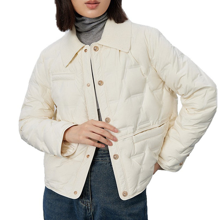 Leichte, kurze Damen-Daunenjacke