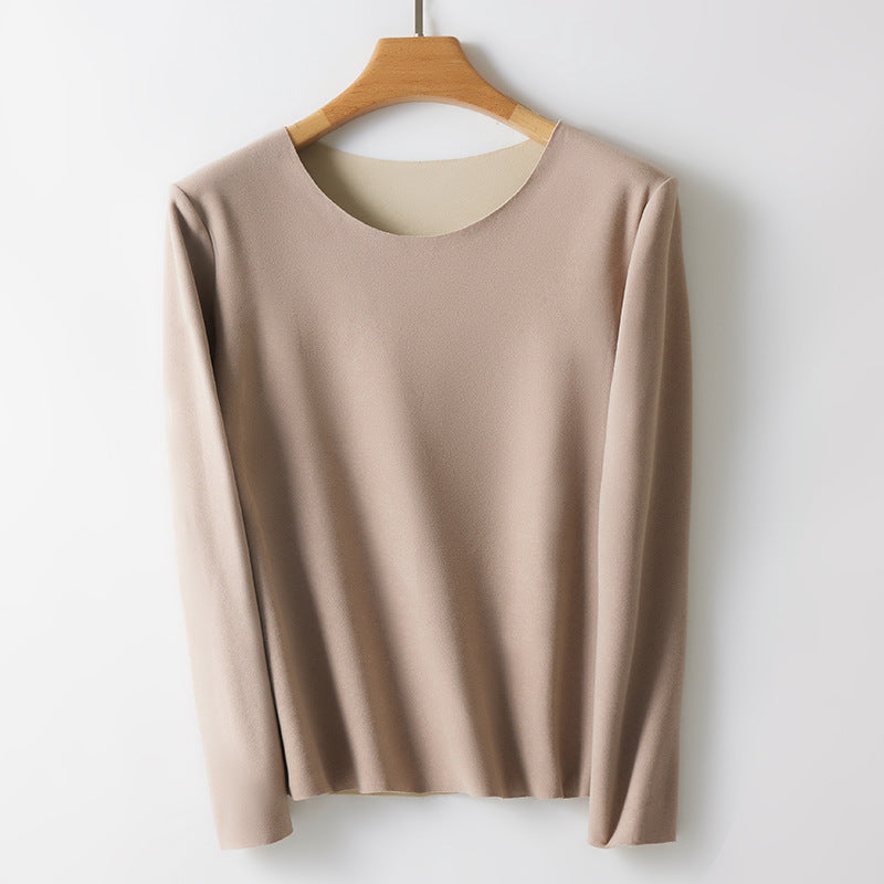Damen-Thermo-Langarmshirt, Rundhals, wärmend, figurbetont
