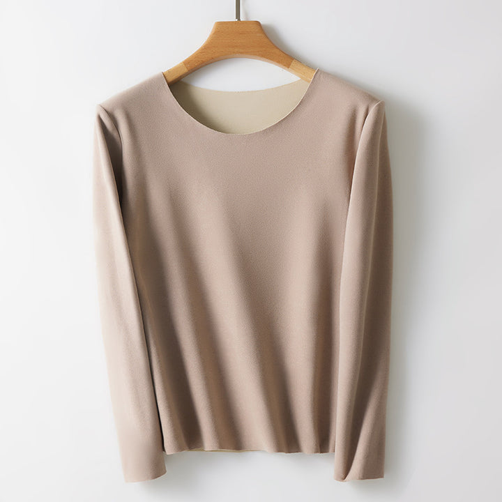 Damen-Thermo-Langarmshirt, Rundhals, wärmend, figurbetont