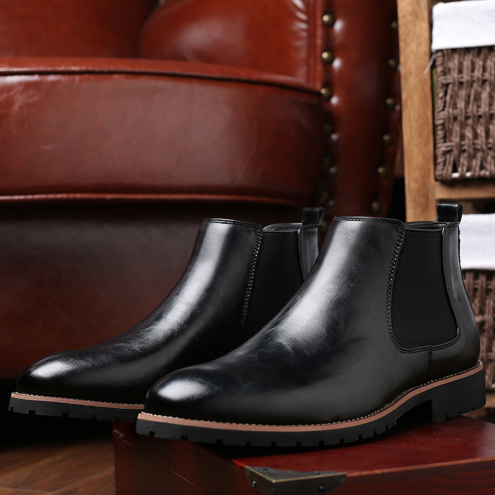 Herren-Chelsea-Stiefel, lässig, spitz zulaufend