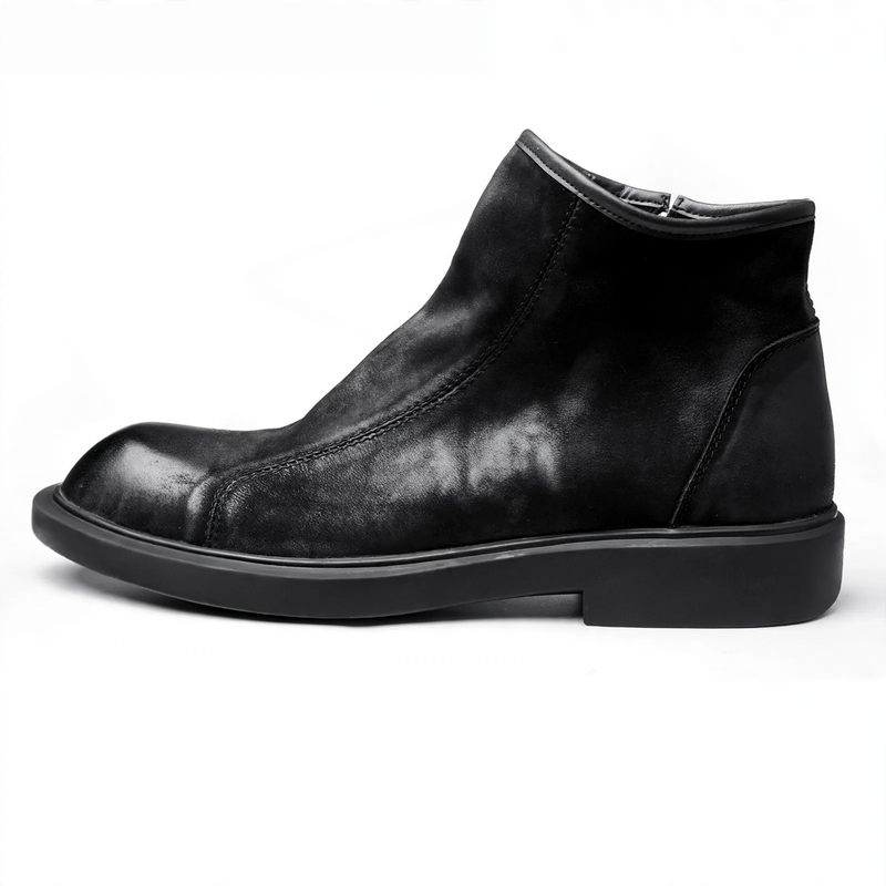 Herren Chelsea-Stiefel aus Rindsleder, flacher Absatz