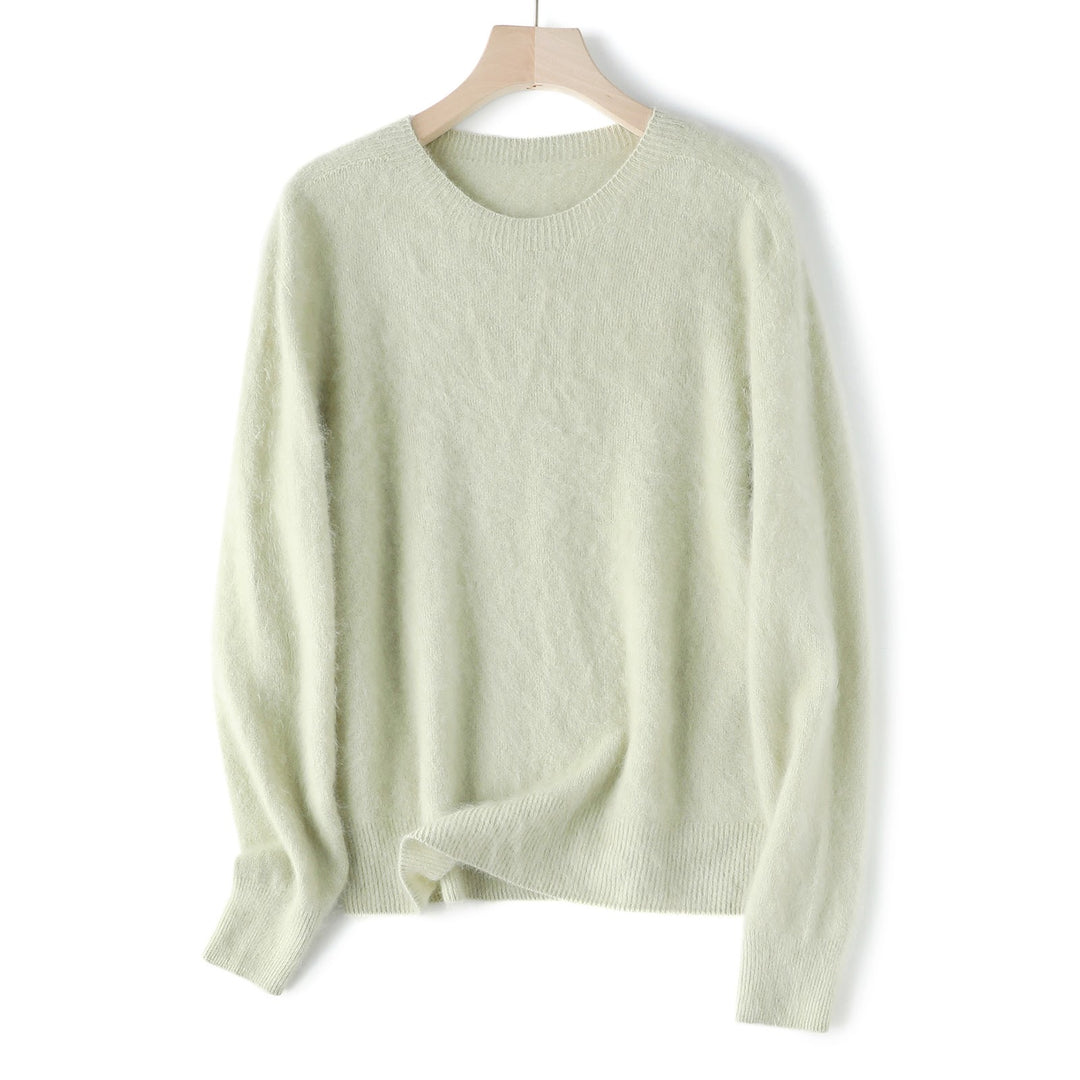 Damen-Woll-Kaschmir-Pullover, nahtlos, verschiedene Kragenformen