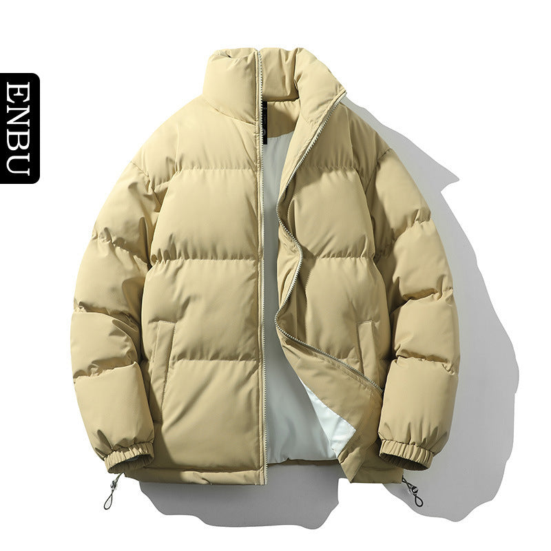 Gefütterte Herren-Steppjacke mit Stehkragen