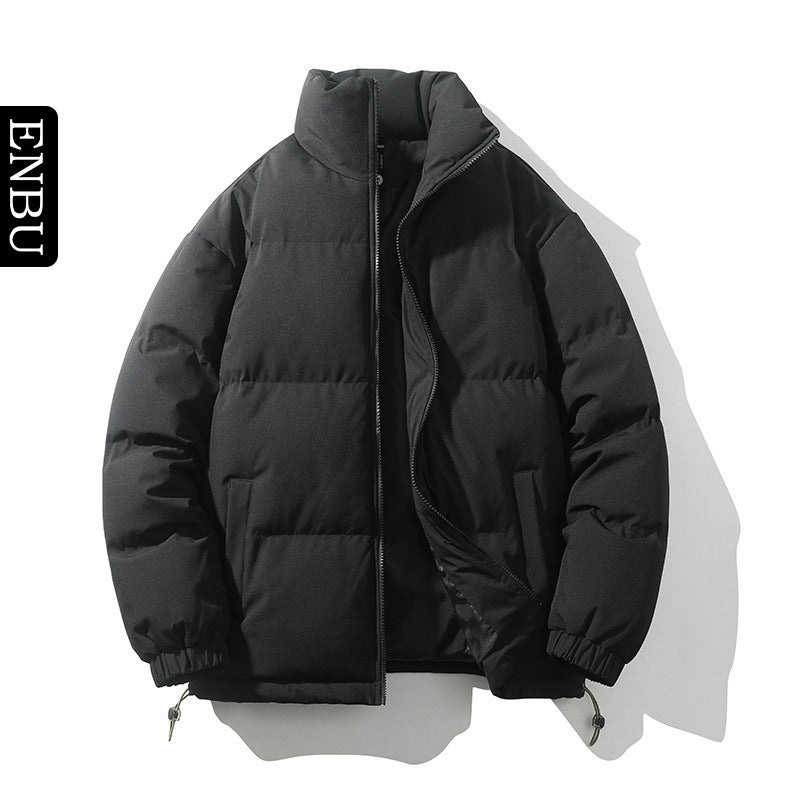 Gefütterte Herren-Steppjacke mit Stehkragen