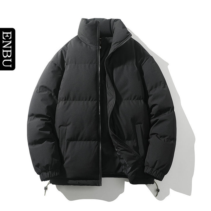 Gefütterte Herren-Steppjacke mit Stehkragen