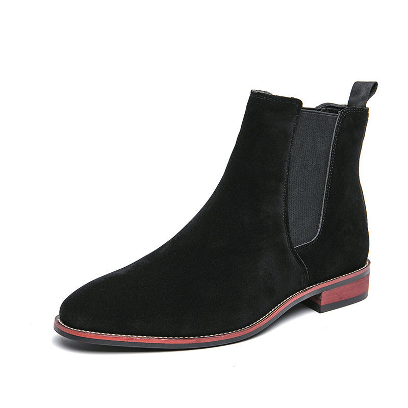 Herren-Chelsea-Boots, Business-Stil, Kunstleder
