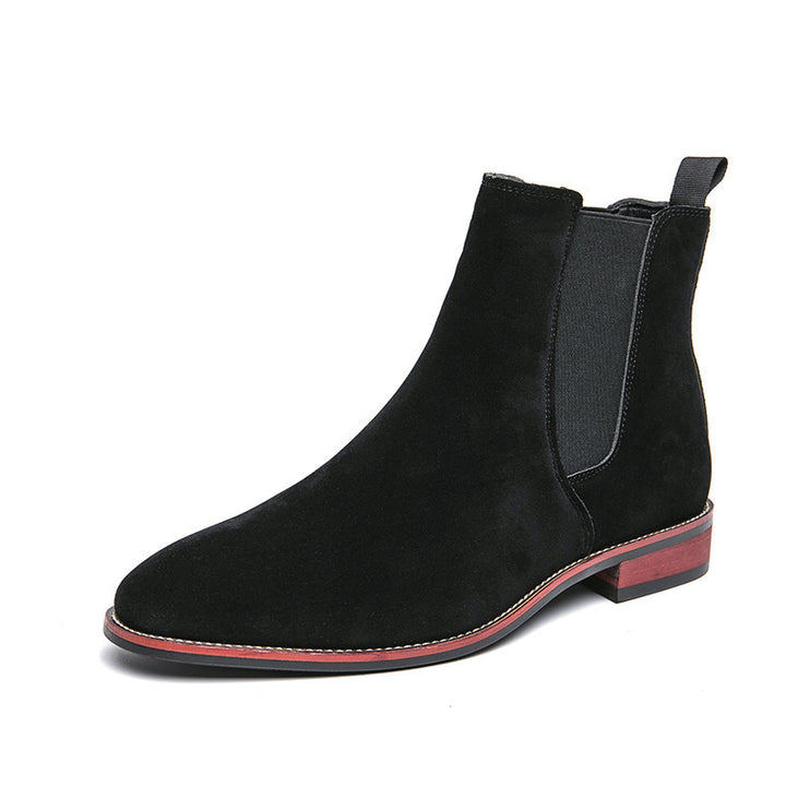 Herren-Chelsea-Boots, Business-Stil, Kunstleder