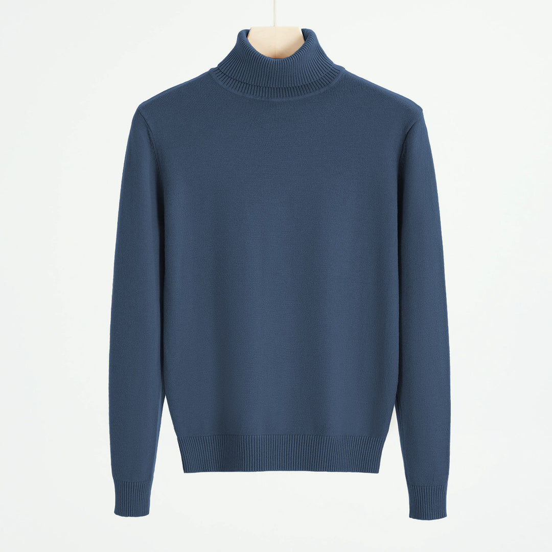 Herren-Strickpullover mit Rollkragen, warm