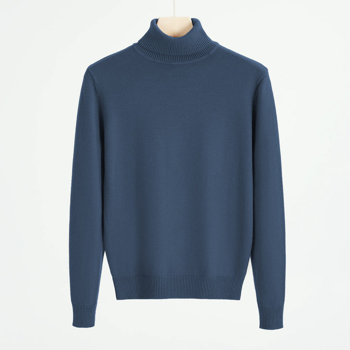 Herren-Strickpullover mit Rollkragen, warm