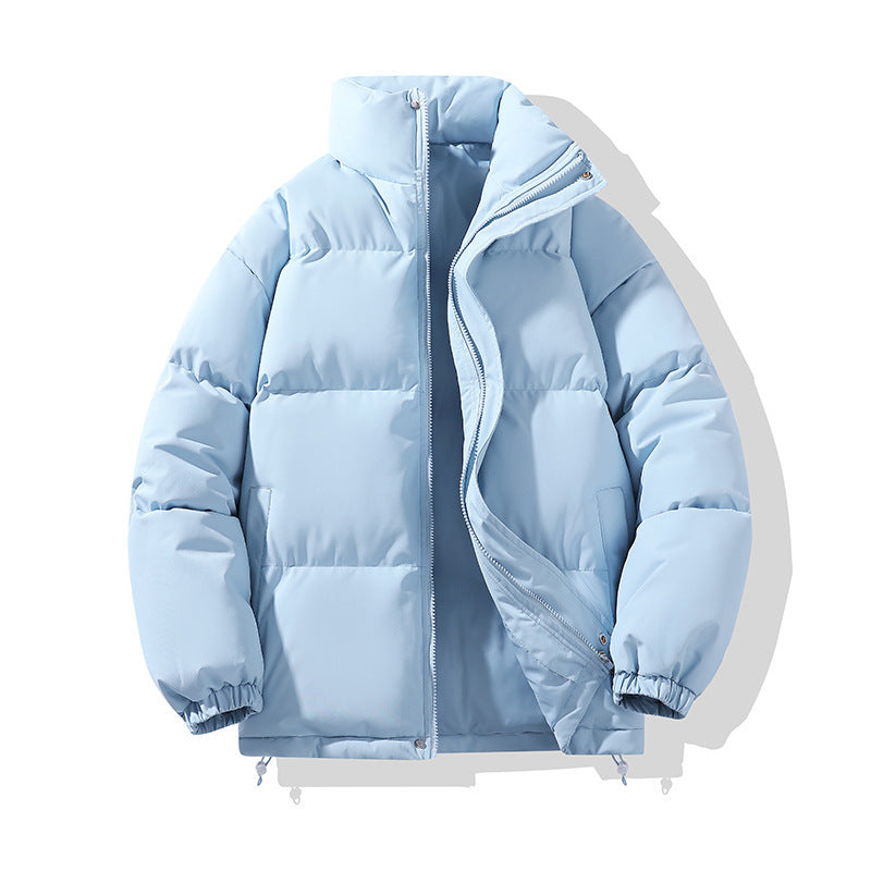 Herren-Steppjacke, einfarbig, locker, urbaner Stil