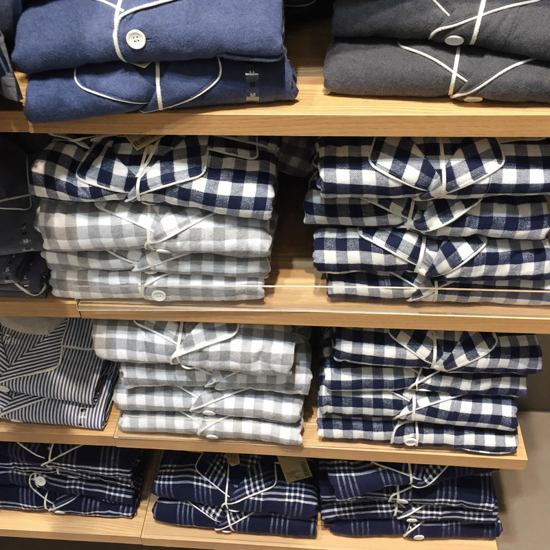 Schlafanzug aus Flanell-Baumwolle für Damen und Herren
