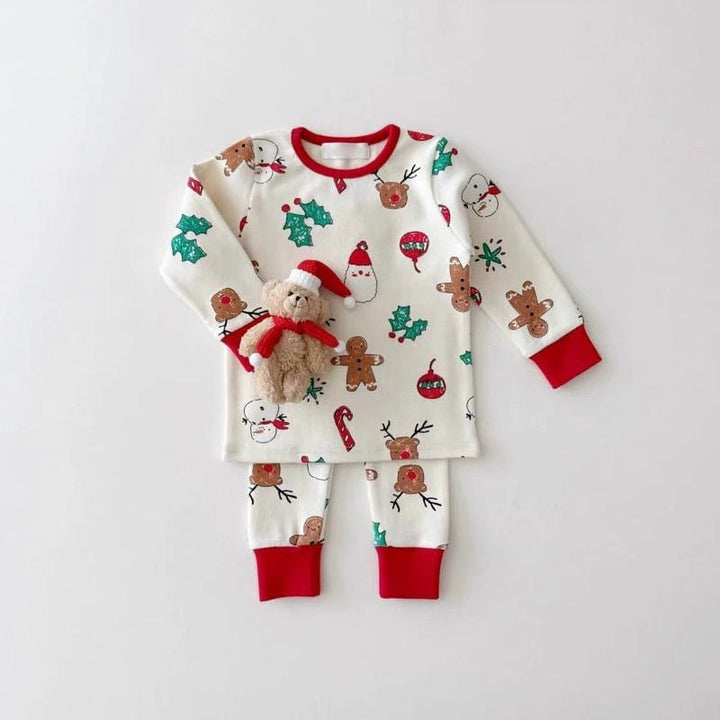 Wärmendes Kinder-Hausanzug-Set für Herbst und Winter