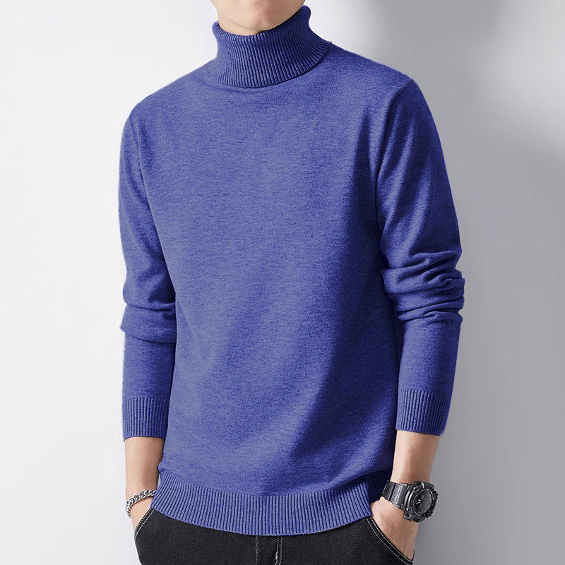 Herren-Pullover mit Rundhalsausschnitt und Innenfutter