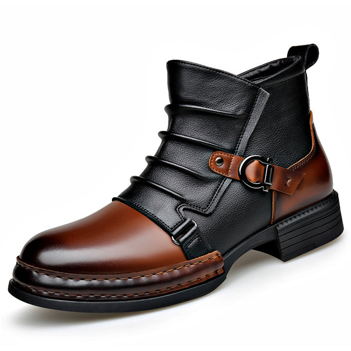 Herren-Stiefeletten im Chelsea-Stil mit seitlichem Reißverschluss