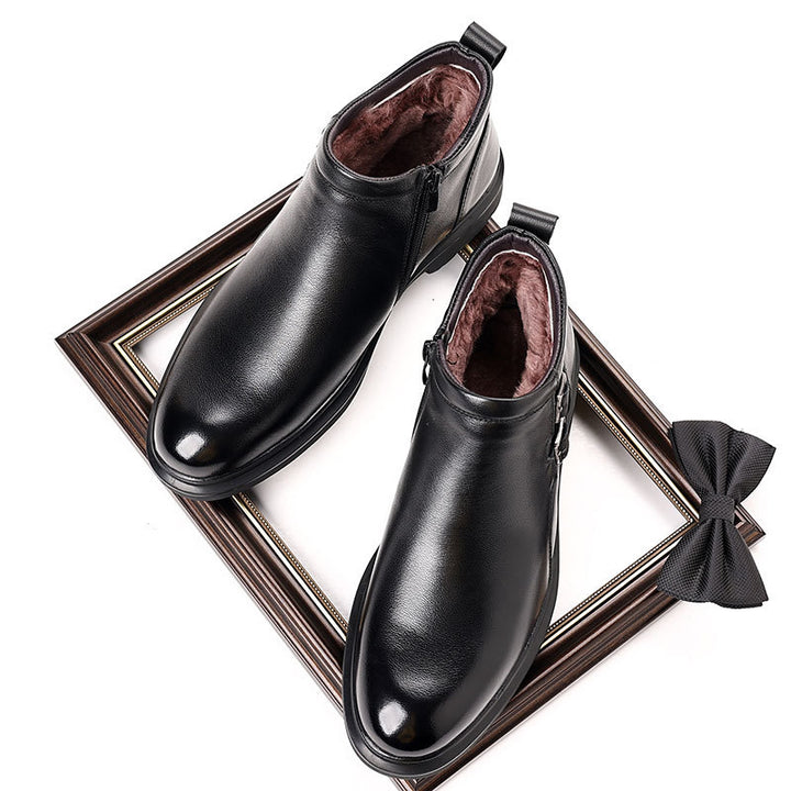 Herren-Chelsea-Stiefel, Rindsleder, Business-Stil
