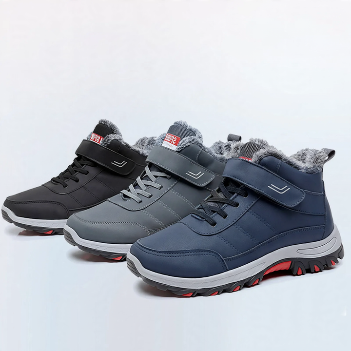 Gefütterte Herren-Winterstiefel, robust, für Outdoor-Aktivitäten