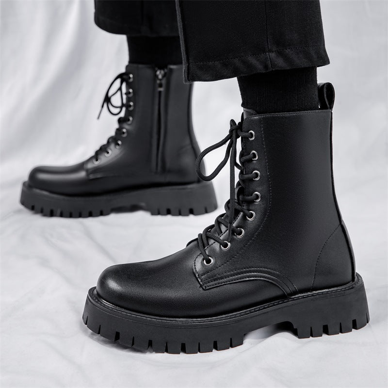 Modische Herren-Stiefel mit Reißverschluss