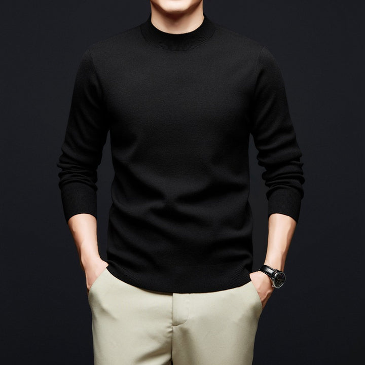 Herren-Wollpullover, Rundhals oder Stehkragen, 100% Wolle