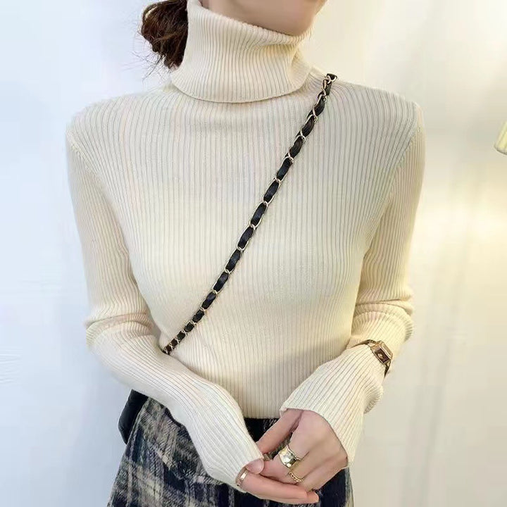 Körpernaher Damen-Rollkragenpullover