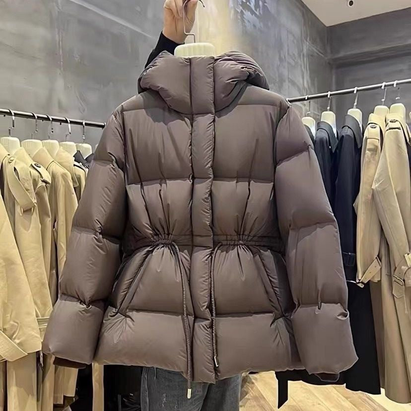 Damen-Winterjacke, tailliert, warm und elegant