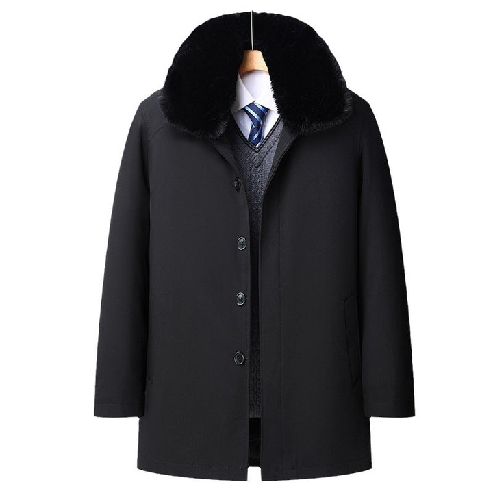 Gefütterte Herren-Winterjacke mit abnehmbarem Innenfutter