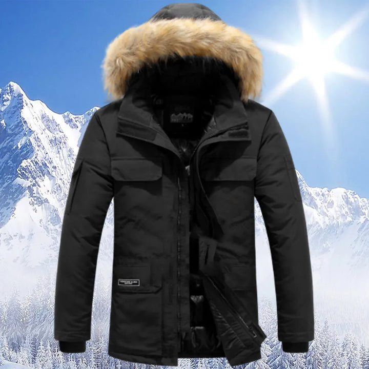 Drune | Winterjacke mit fellkapuze