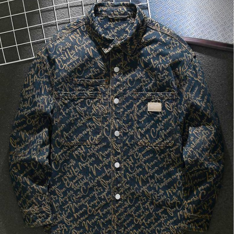 Drune | Herren Freizeitjacke - Bedrucktes Design