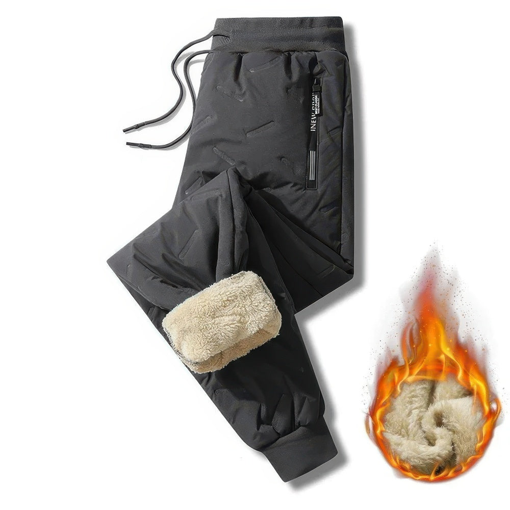 Drune | Jogginghose - Plüsch Dick Fleece gefüttert mit Kordelzug