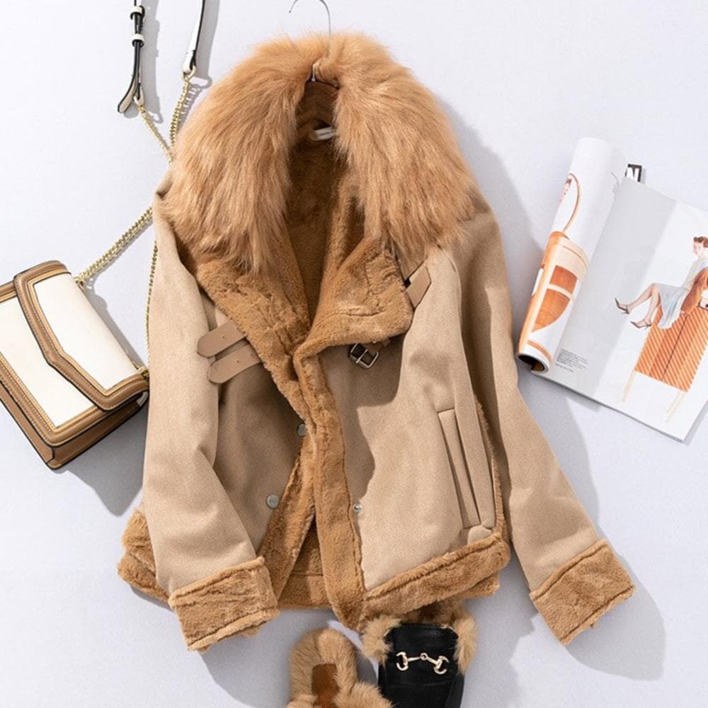 Drune | PRECIOSA SUEDE-JACKE MIT KUNSTLEDER