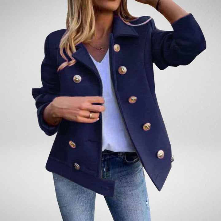 Drune | Designerjacke mit goldenen Knöpfen