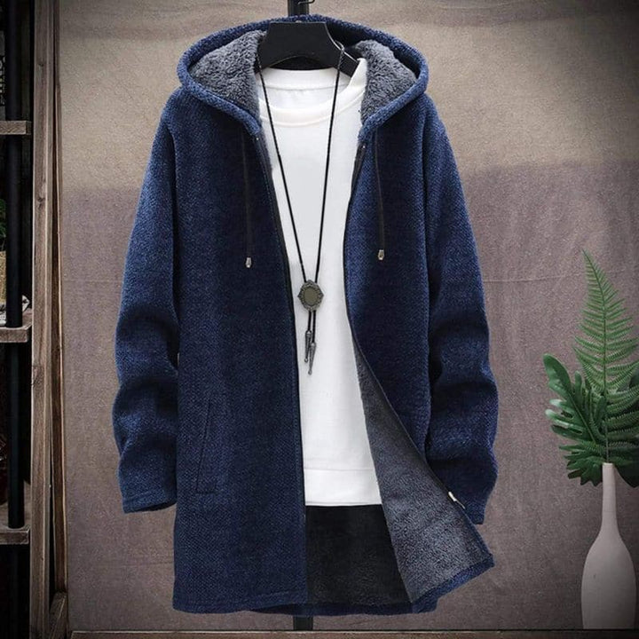 Drune | Jacke - Wollmischung - Kordelzugkapuze - Gefüttert und Warm - Reißverschluss & Seitentaschen