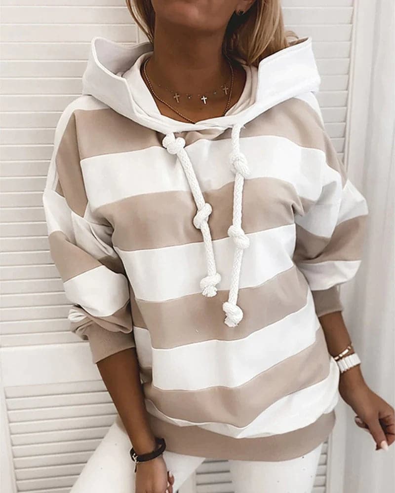 Drune | Hoodie Strickdetails Lockere Passform Weiche Materialien