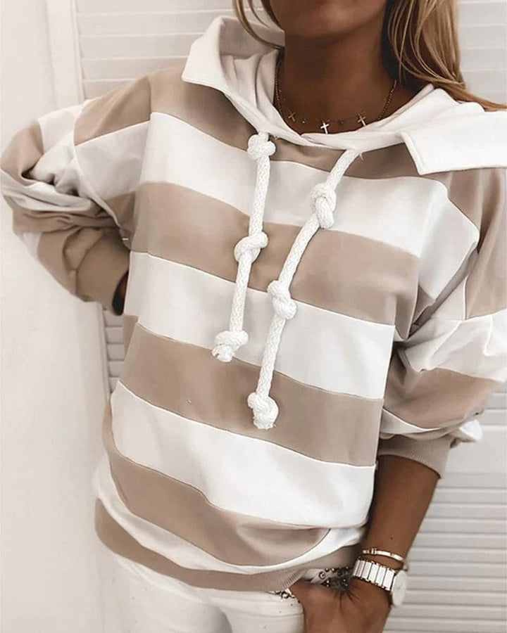 Drune | Hoodie Strickdetails Lockere Passform Weiche Materialien