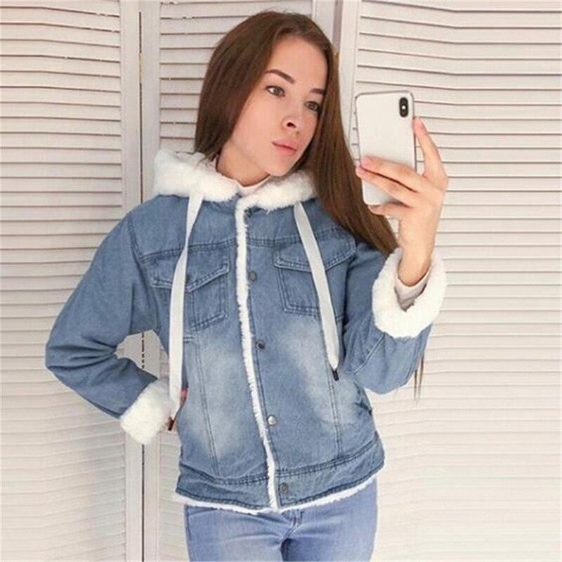 Drune | Denimjacke mit Plüschfutter Baumwollmischung Warm und Stilvoll