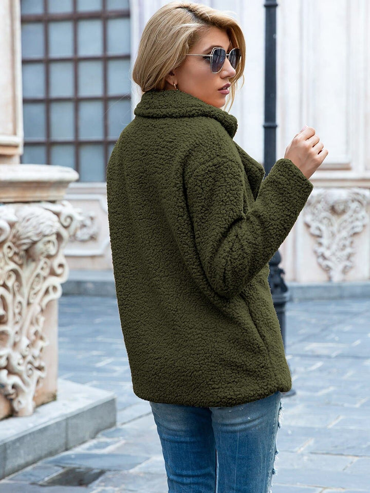 Drune | Pelzjacke - Doppelte Knopfleiste - Weiche & Warme Teddy-Textur - Elegantes Design