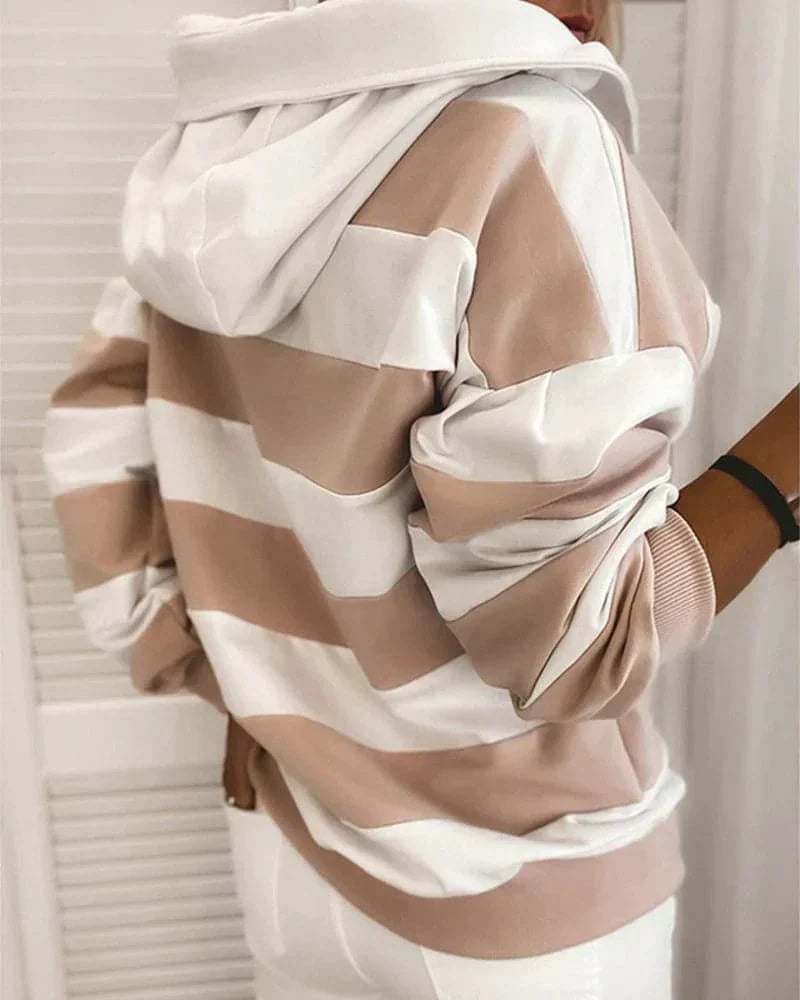 Drune | Hoodie Strickdetails Lockere Passform Weiche Materialien