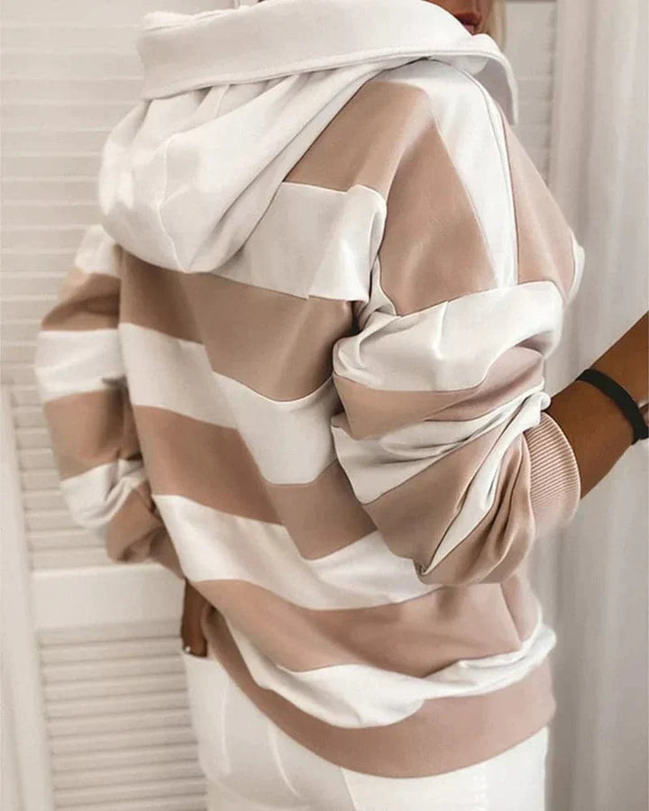 Drune | Hoodie Strickdetails Lockere Passform Weiche Materialien