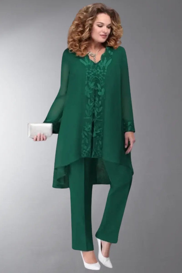 Drune | 3 Teilig Chiffon Brautkleid Satz Für Damen