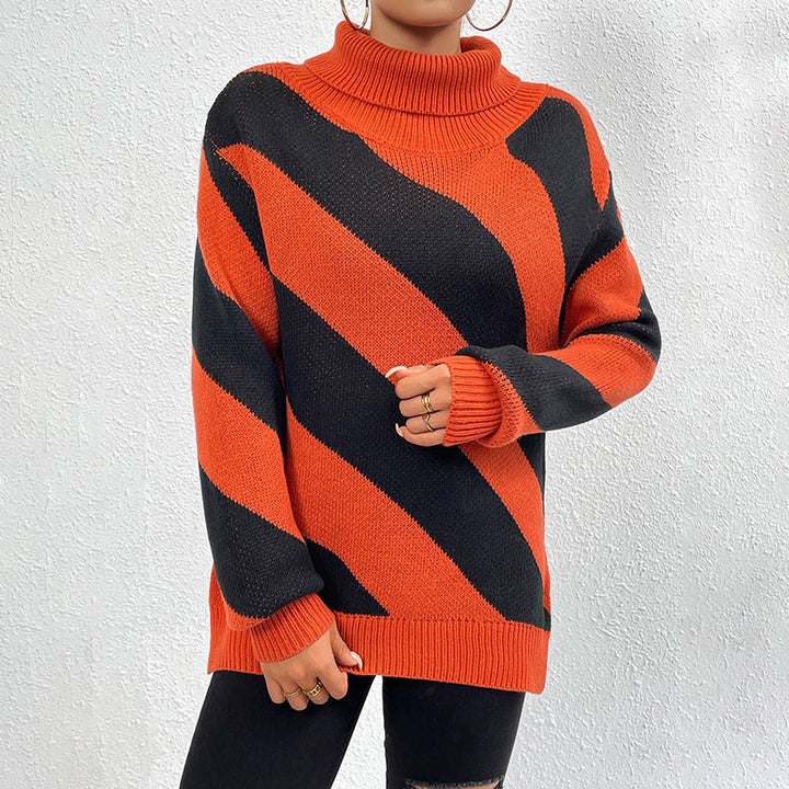 Drune | Gestreifter Strickpullover Mit Lässigem Design