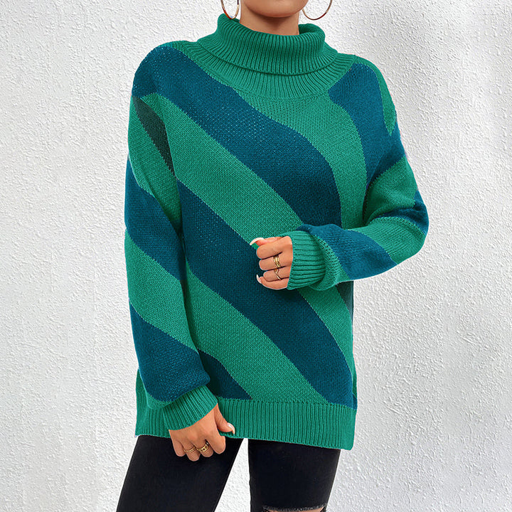Drune | Gestreifter Strickpullover Mit Lässigem Design