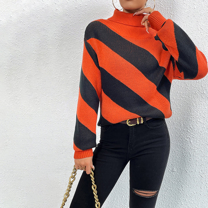 Drune | Gestreifter Strickpullover Mit Lässigem Design