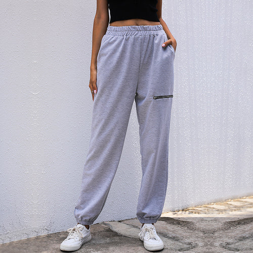 Damen Joggerhose im Relaxed-Fit mit elastischem Bund, Beinbündchen und Taschen Drune