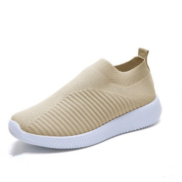 Unisex nan leichte gestrickte Slip-On Sneaker mit elastischem Einstieg und ergonomischer Einlegesohle Drune