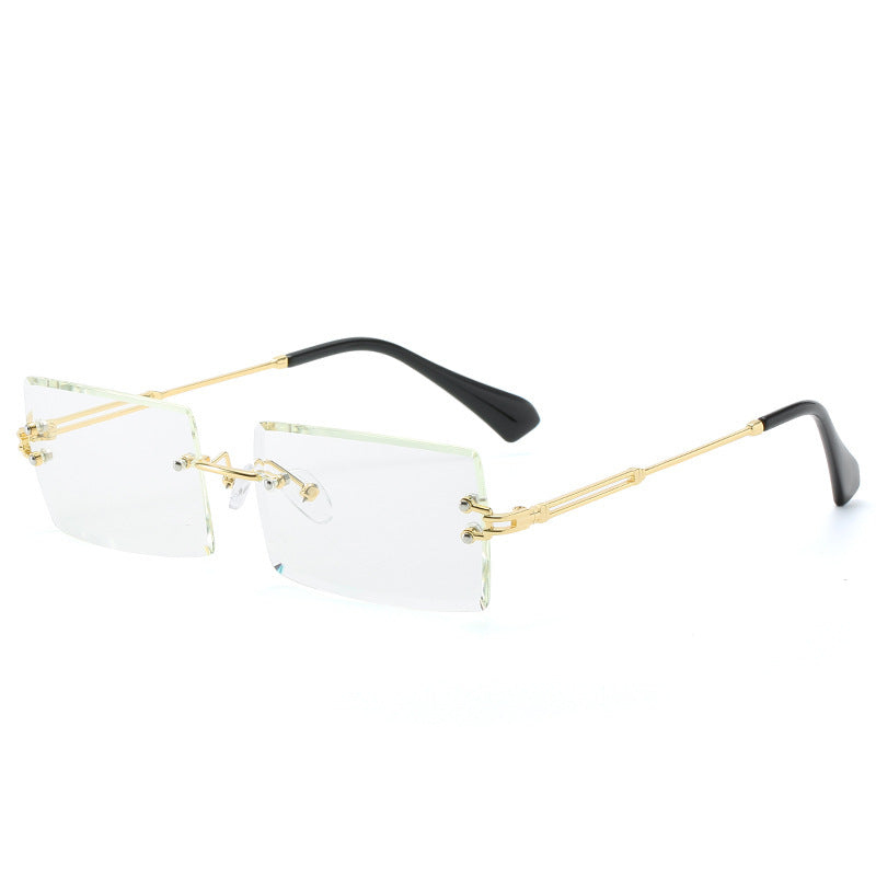 Drune | Modische Rechteckige Sonnenbrille Im Retro Stil