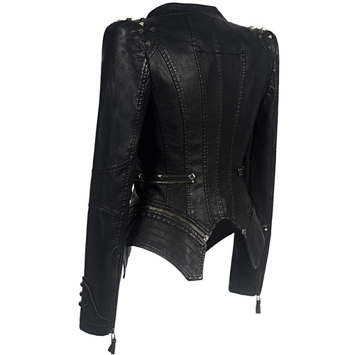 Drune | Bikerjacke für Damen Schlanke Passform